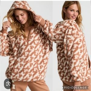 PINK Victoria's Secret Cozy Fleece Pullover Hoodie Size XL ID#36015286, NWT